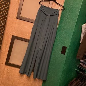 hunter green palazzo pants